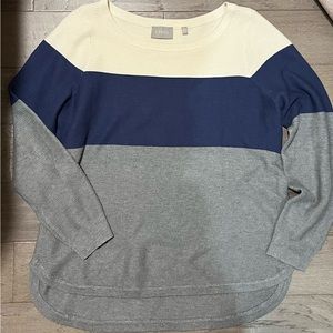 CYRUS COLOUR-BLOCK KNIT TOP